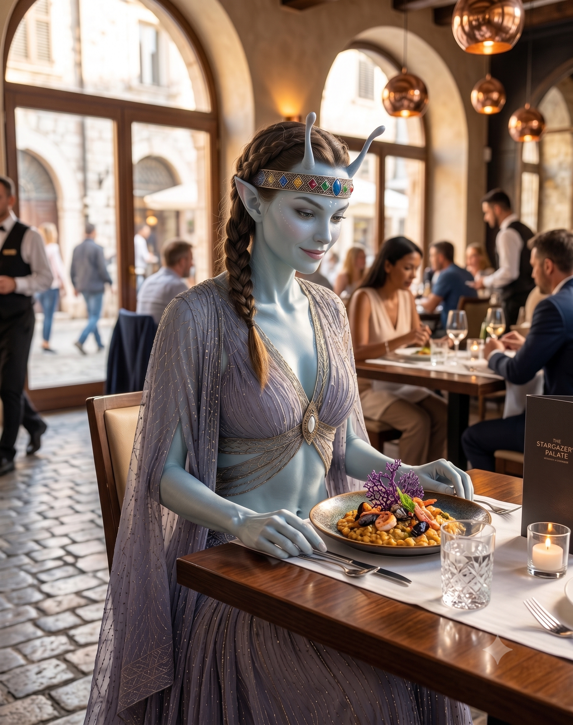 Sarak At A Restaurant
